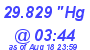 Milwaukee Weather Barometer Low Today