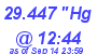 Milwaukee Weather Barometer Low Today