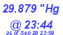 Milwaukee Weather Barometer Low Today