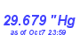 Milwaukee Weather Barometer Low Month