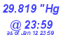 Milwaukee Weather Barometer Low Today