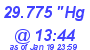 Milwaukee Weather Barometer Low Today