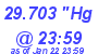 Milwaukee Weather Barometer Low Today