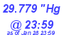 Milwaukee Weather Barometer Low Today