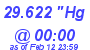 Milwaukee Weather Barometer Low Today