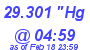 Milwaukee Weather Barometer Low Today