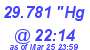 Milwaukee Weather Barometer High Today