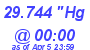 Milwaukee Weather Barometer Low Today