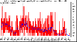 Milwaukee Weather Actual and Average Wind Speed by Minute mph (Last 24 Hours)