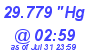 Milwaukee Weather Barometer Low Today