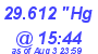 Milwaukee Weather Barometer Low Today