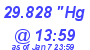 Milwaukee Weather Barometer Low Today