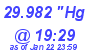 Milwaukee Weather Barometer High Today