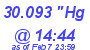 Milwaukee Weather Barometer Low Today