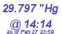 Milwaukee Weather Barometer Low Today