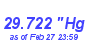 Milwaukee Weather Barometer Low Month