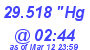 Milwaukee Weather Barometer Low Today