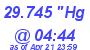 Milwaukee Weather Barometer Low Today