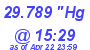 Milwaukee Weather Barometer Low Today