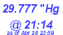 Milwaukee Weather Barometer Low Today