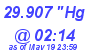 Milwaukee Weather Barometer Low Today