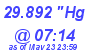 Milwaukee Weather Barometer High Today