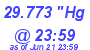 Milwaukee Weather Barometer Low Today