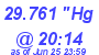 Milwaukee Weather Barometer Low Today