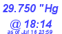 Milwaukee Weather Barometer Low Today