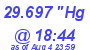 Milwaukee Weather Barometer Low Today