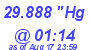 Milwaukee Weather Barometer Low Today