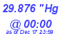 Milwaukee Weather Barometer Low Today