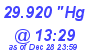 Milwaukee Weather Barometer Low Today