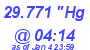 Milwaukee Weather Barometer Low Today