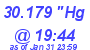 Milwaukee Weather Barometer Low Today