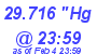 Milwaukee Weather Barometer Low Today