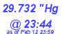 Milwaukee Weather Barometer Low Today