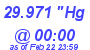 Milwaukee Weather Barometer Low Today