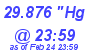 Milwaukee Weather Barometer Low Today