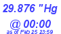 Milwaukee Weather Barometer Low Today