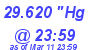 Milwaukee Weather Barometer Low Today