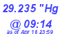 Milwaukee Weather Barometer Low Today