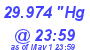 Milwaukee Weather Barometer High Today