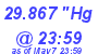 Milwaukee Weather Barometer High Today