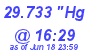 Milwaukee Weather Barometer Low Today