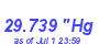 Milwaukee Weather Barometer Low Month