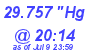 Milwaukee Weather Barometer Low Today