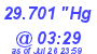 Milwaukee Weather Barometer Low Today