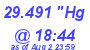 Milwaukee Weather Barometer Low Today