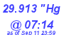 Milwaukee Weather Barometer High Today